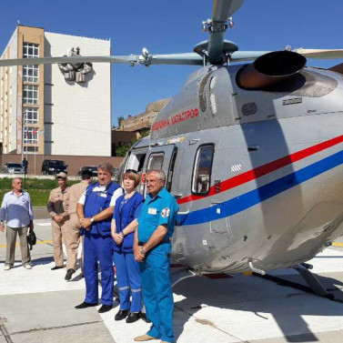 В Волгограде вертолет санавиации перевез уже 259 пациентов