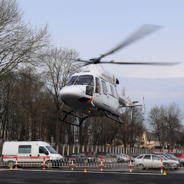 Вертолет «Ансат» эвакуировал ребенка с ожогами из Егорьевска