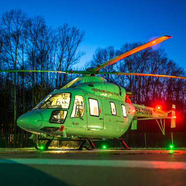 Ночной вылет «Ансата» в Нижнем Новгороде: Мужчину экстренно эвакуировали вертолетом санавиации из г. Урень в областной центр