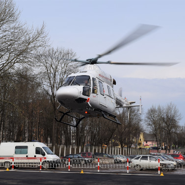 Медицинские вертолеты «Русских Вертолетных Систем» заступают на дежурство в Белгородской области