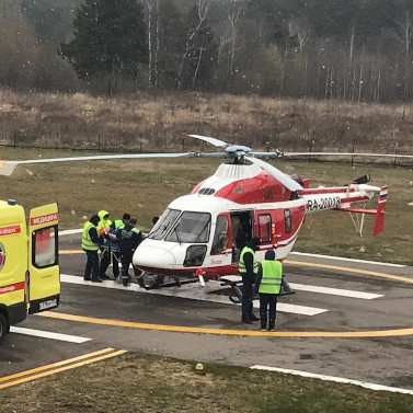 Пациента из Серпухова экстренно эвакуировали вертолетом