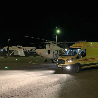 Авиамедицинская бригада центра медицины катастроф эвакуировала 2 пациентов из Серпухова