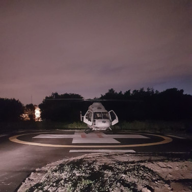 Детскую больницу в Люберцах оснастили мобильным комплексом ночного старта для вертолетов