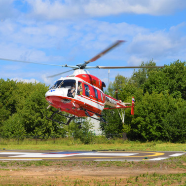 В Люберецкой детской областной клинической больнице открылась новая вертолетная площадка с «ночным стартом»